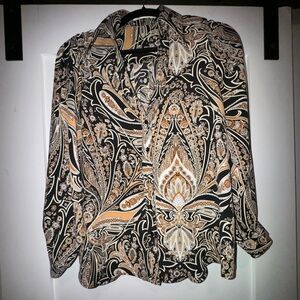 Nasty Gal Paisley Print Blouse